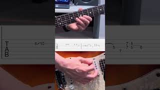 Video thumbnail of "a Blues Intro using  BOTH Pentatonic MINOR and MAJOR with TABS  / DBL125 #shorts"