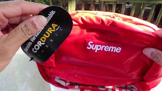 supreme fanny pack red