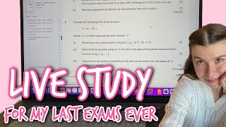 LIVE STUDY WITH ME for my last exams ever (unless I fail lol)