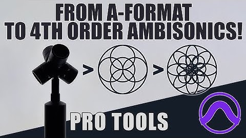 Pro Tools: From A-FORMAT to B-FORMAT to Higher Order Ambisonics