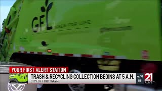 GFL to collect trash early due to excessive heat forecast