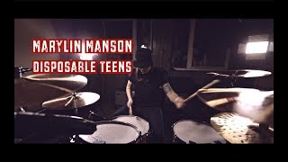 Marilyn Manson - Disposable Teens (drum cover by Vicky Fates)