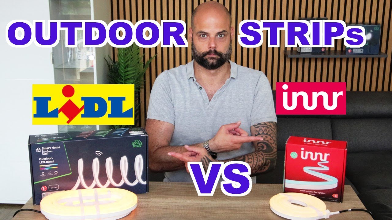 Lidl Livarno Home 5m ZigBee Outdoor LED Strip im Test und Vergleich gegen  den INNR 2m Outdoor Strip - YouTube