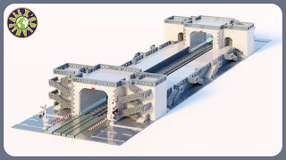 HUGE (17000+ bricks) Custom LEGO City Train Station MOC Speed Build Animation