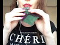 Frozen scour chewing  asmr  icysponge