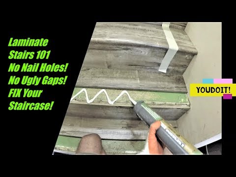 How to Laminate Stairs. Stair Noses. Step by Step Installation. DIY. 101 with GoPro. SHORT