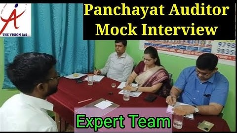 |Bpsc| Panchayat Auditor|| mock Interview|The Vision IAS| Expert Team|