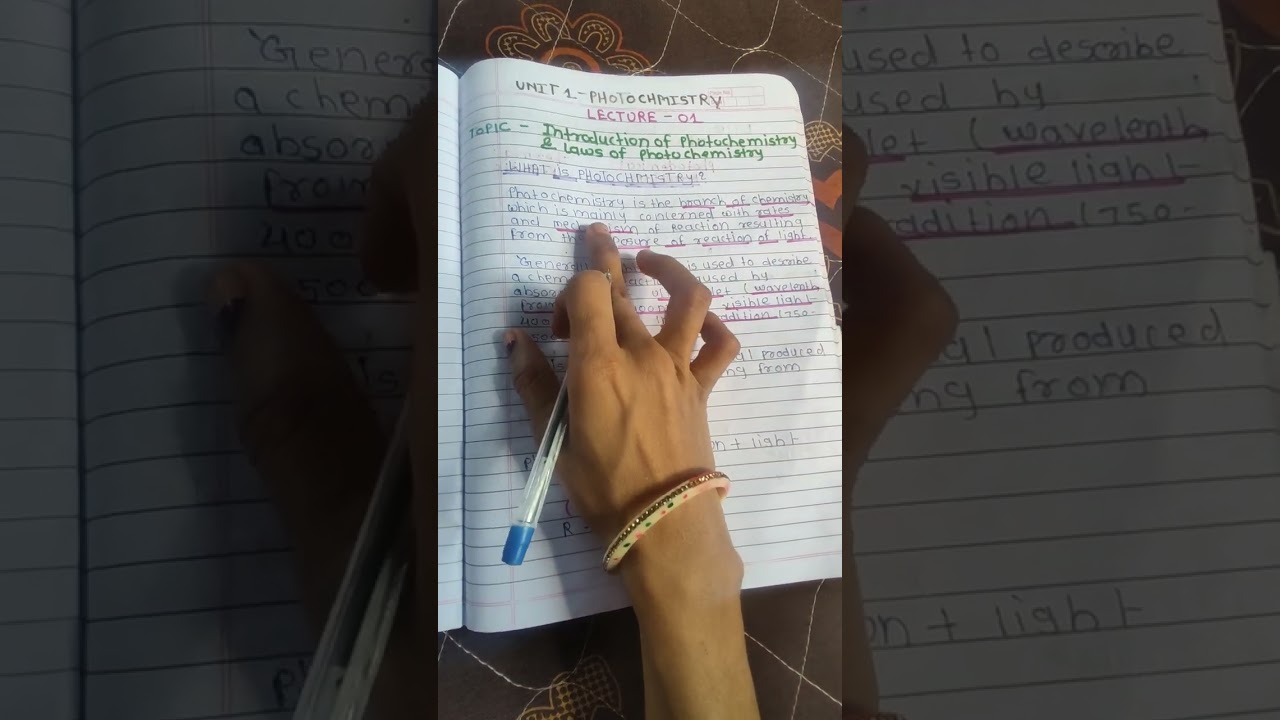 photochemistry introduction //msc notes //lecture1