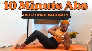 10 Min Abs   Deep Core Workout | Black Woman Yoga Instructor   R&B Music