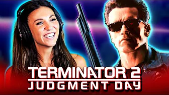 TERMINATOR 2: JUDGMENT DAY (1991) Movie Reaction w/ Coby FIRST TIME WATCHING