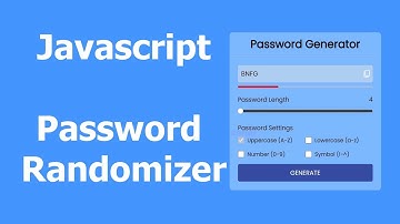 Design Password Generator JavaScript UI UX Web - Less Talking Ep2