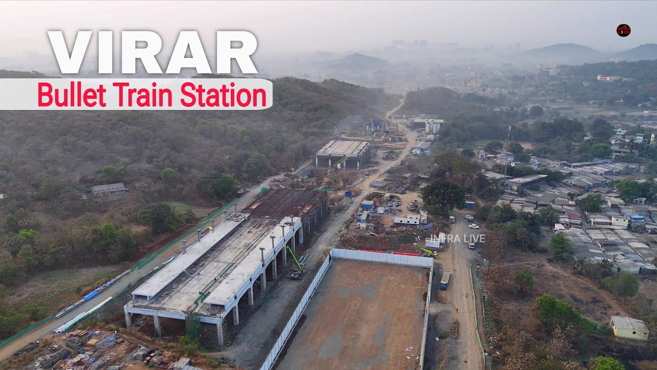 Virar Bullet Train Station || Mumbai Ahmedabad Bullet Train Maharashtra Progress #mumbai 