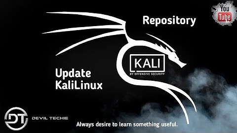 Add Repository In Kali Linux | Devil Techie