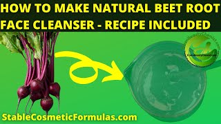 DIY HOMEMADE FOAMING FACE WASH RECIPE (How To Make Moisturizing Face Cleanser With Beet Root Sugar)