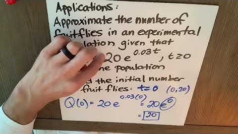 Applications of Exponential Growth - Populations