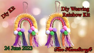 Tutorial ke 1288 - Diy kit Weaving Rainbow