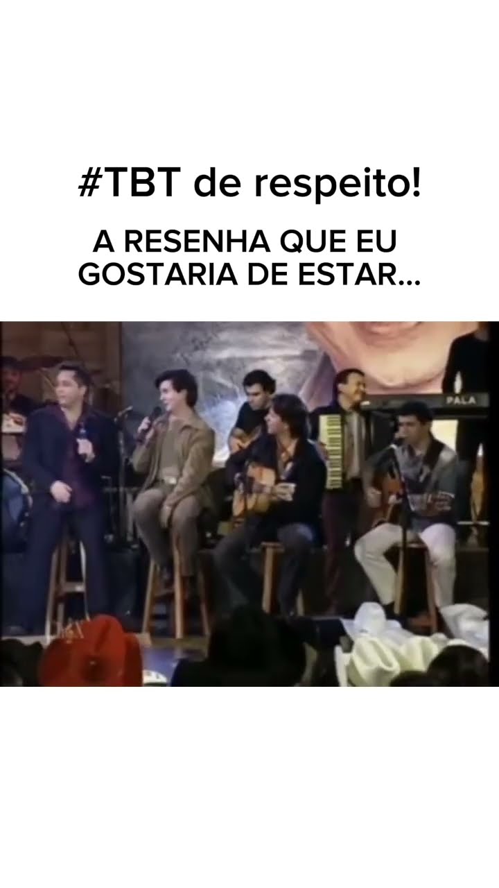 #TBT de Respeito! Uma resenha dessas hoje em dia hein?!