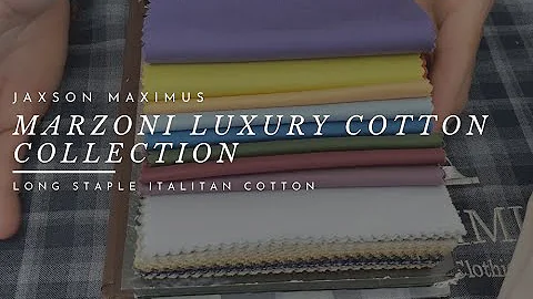 Marzoni Luxury Long Staple Italian Cotton Fabrics | Cloth Collection Series By Jaxson Maximus