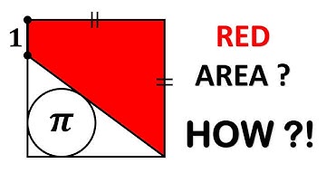 Can YOU Find the Red Area? | Geometry Puzzle