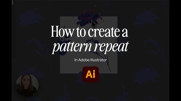 How to create a pattern repeat in Adobe Illustrator