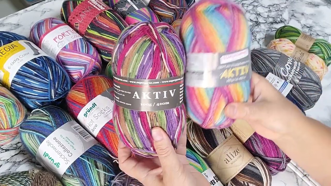 🧶⁉️Носочная пряжа,какая лучше⁉️Мой личный рейтинг. 🧶🧶