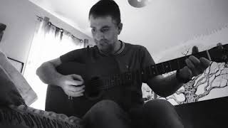 Video thumbnail of "Crossroad Calvin Russell acoustic cover"