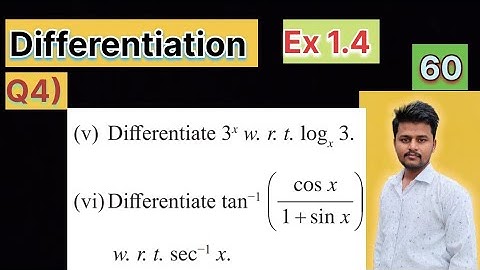 ✅ “Differentiation Ex 1.4 Q 4 Part-60 | Class 12 Maths  | Altaf Sir”