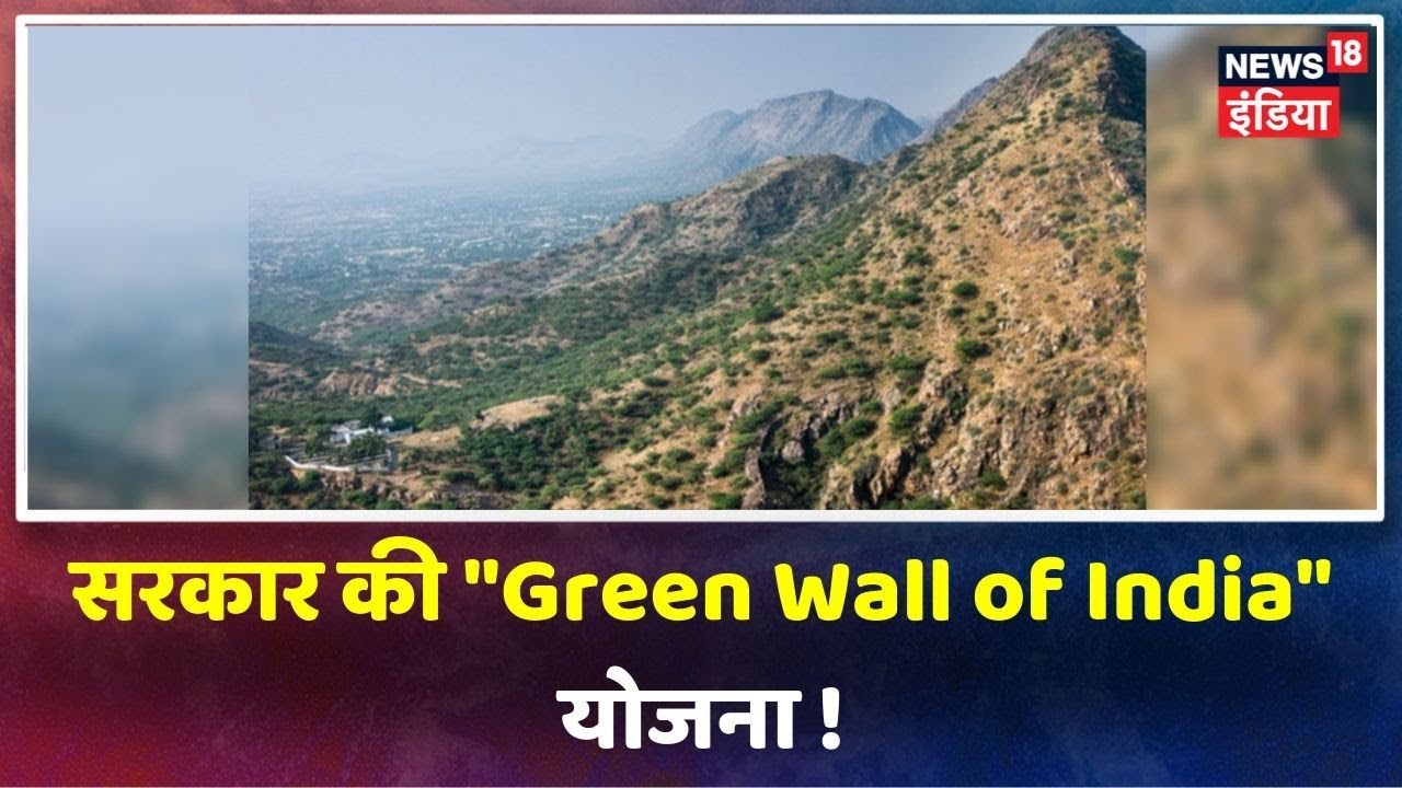 सरकार की Gujarat से Delhi-Haryana बॉर्डर तक 1400 Km लंबी 'Green Wall of India' बनाने की योजना hindi news channel live