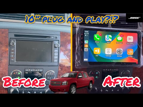 How to install 10” CHEVY/GMC PLUG AND PLAY UNIT FOR BOSE MODELS(Avalanche,Tahoe,Suburban,Denali etc)