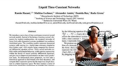 Data Science TLDR 7 - "Liquid time-constant networks"