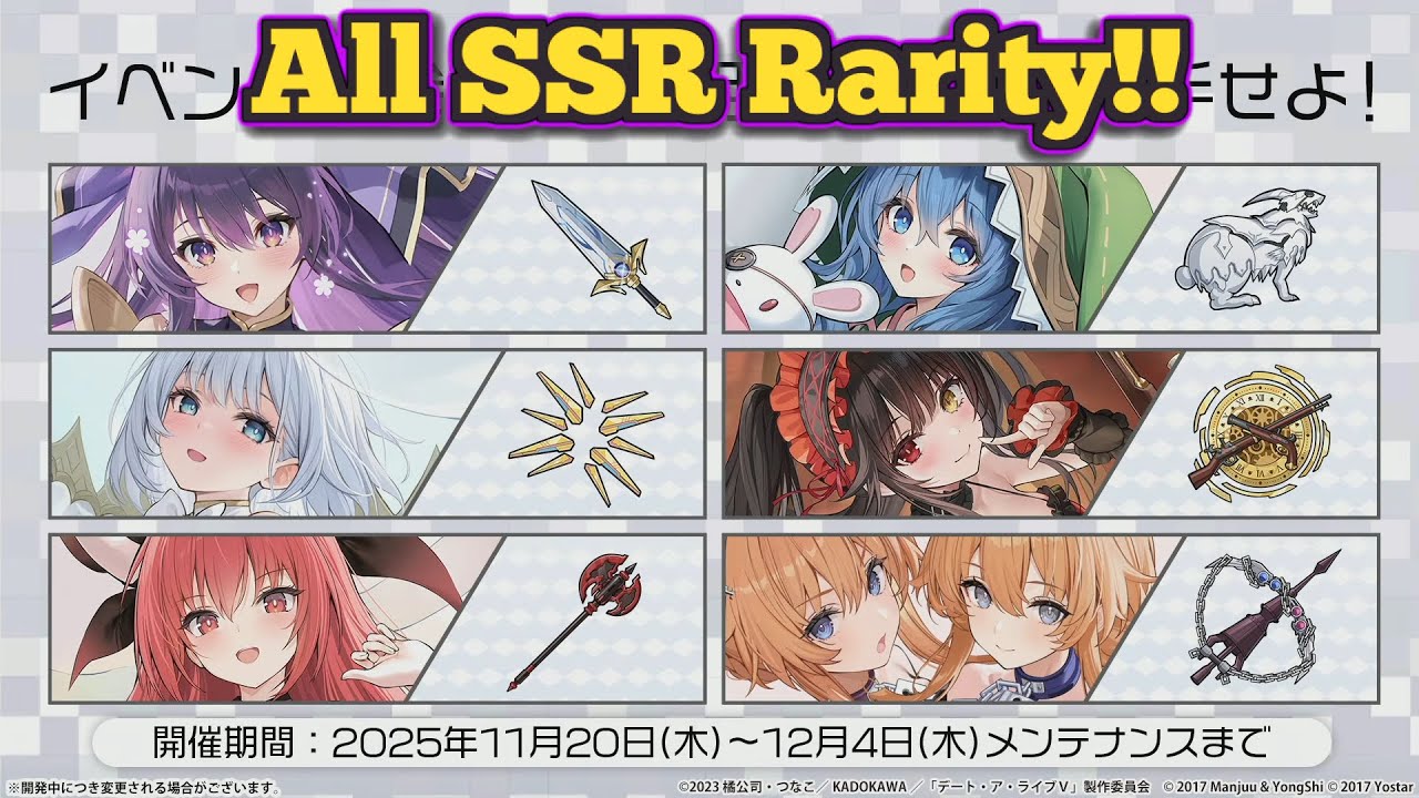 ALL SSR RARITY DATE A LIVE COLLAB!! | Azur Lane