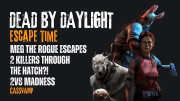 Meg the Rogue ESCAPES 2 Killers Through the Hatch?! 😱 | DBD 2v8 Madness #dbd