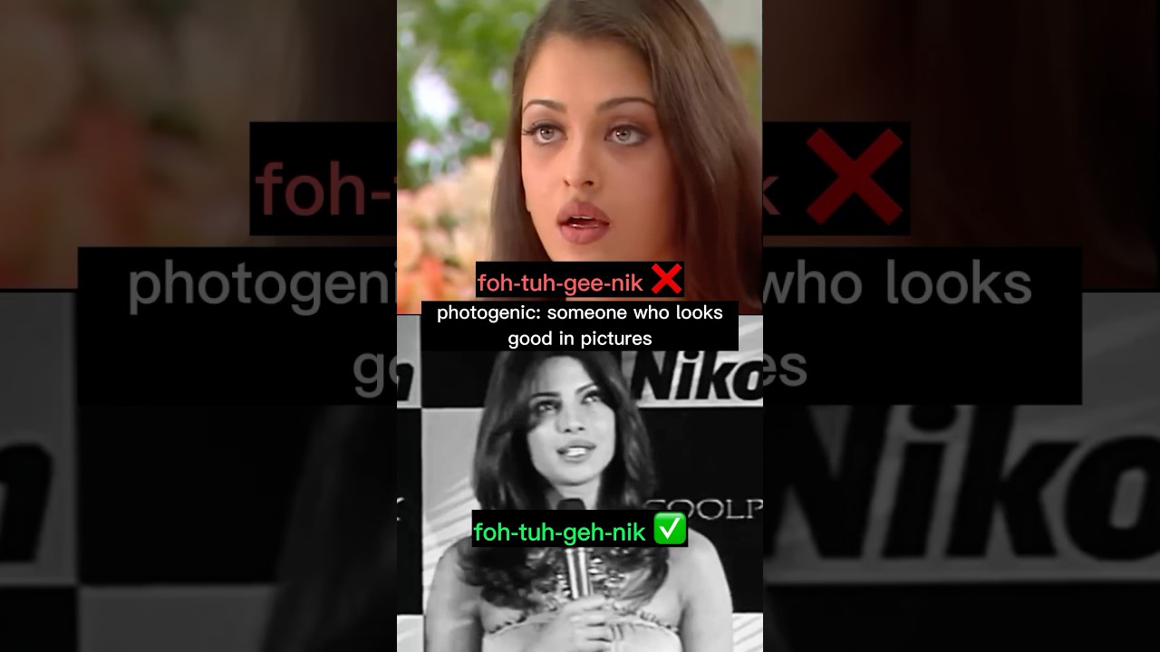 English Pronunciation with #aishwaryaraibachchan and #priyankachopra #funny #bollywood #study #esl 