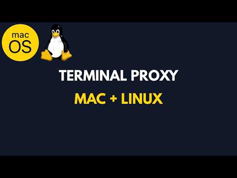 How to Set a Terminal Proxy on Mac and Linux