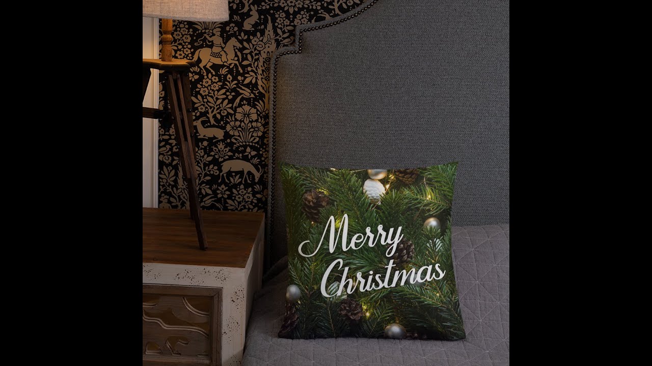 Merry Christmas Throw Pillow