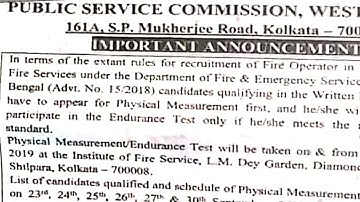 WB PSC FIRE Operator Result OUT 2019 Today