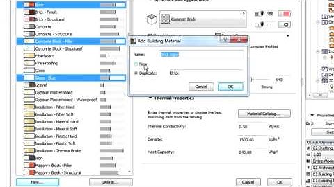 ArchiCAD 17 New Features  055   Creating new building materials   YouTube