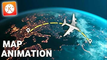 Travel map animation || Map animation kinemaster