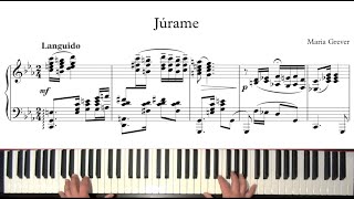 Miniatura de "Júrame by Maria Grever (Acompañamiento de Piano / Piano accompaniment) Partitura / Sheet Music"