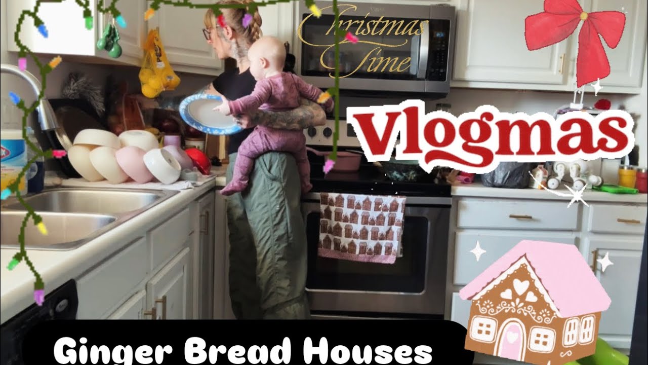 ️ Vlogmas Day 9 - I hate Crafts - Gingerbread Houses - YouTube
