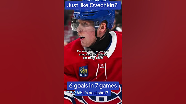 How similar is Patrik Laine’s shot to Alex Ovechkin’s?