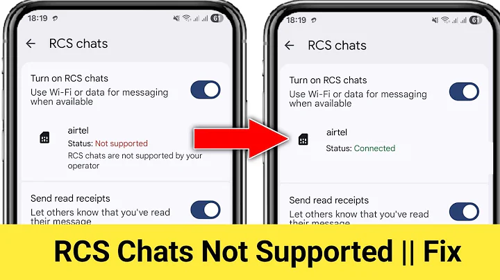 RCS Chats Not Supported Problem || Fix RCS Chat Not Supported Problem