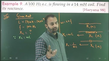 Ex-9 Alternate current (AC) numericals from SL arora 12th based on inductive & capacitive reactance