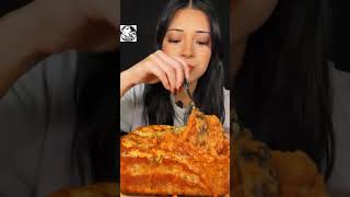 Kittys Cheesy Lasagna Bites Asmr Eating Sounds