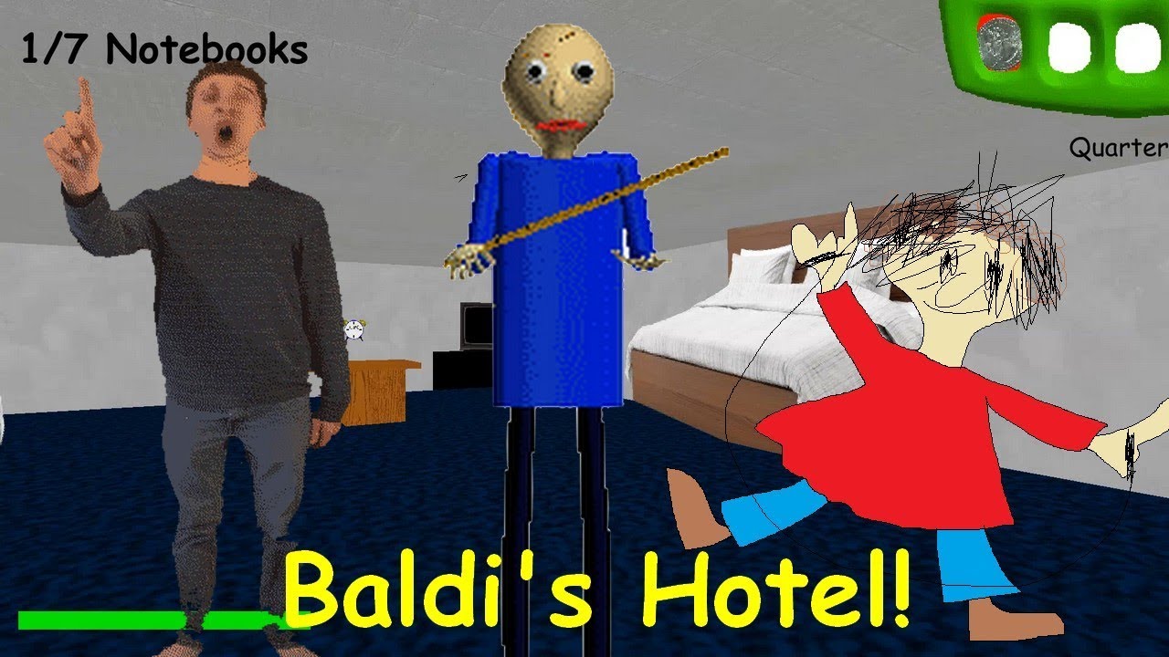 Baldi's Hotel! - Baldi's Basics V1.3.2 decompiled Mod - YouTube