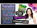 DIY 1st BIRTHDAY Chalkboard: Easy & Cheap!