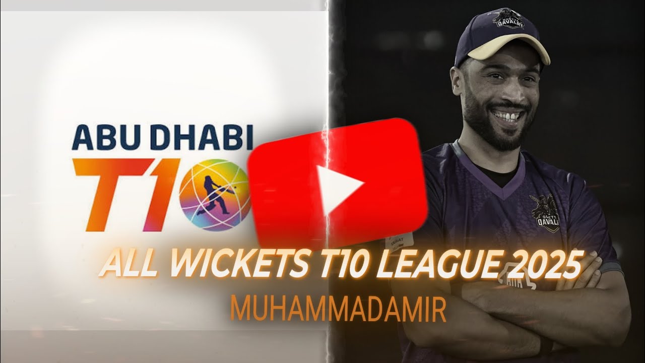 Muhammad amir All wickets in t10 league 2025 