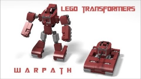 Lego Transformers Warpath G1 By BX Brix