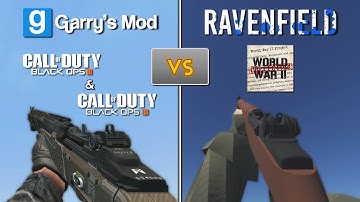 TFA Black Ops 3 & 4 (GMod) vs The WW2 Collection (RF) - GMod & Ravenfield Weapon Mods Comparison