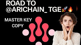 Ari Chain Wallet New Today Update Account Not Logins And Master Key Copy